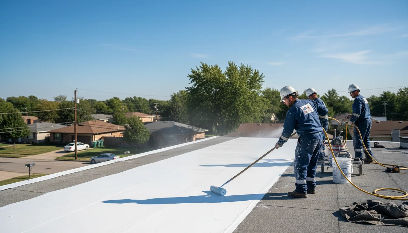 Commercial roof coating in Bridgeport, AL near me